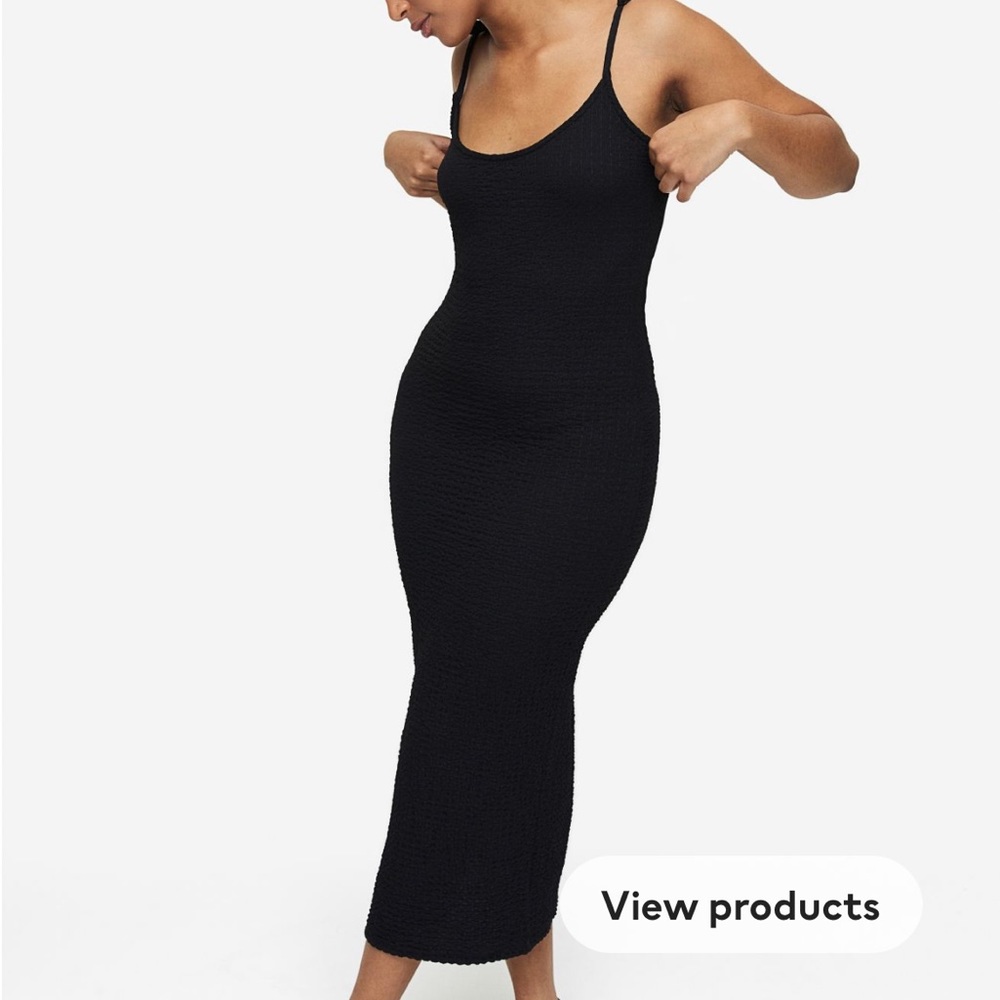 H & M jersey crinkle dress